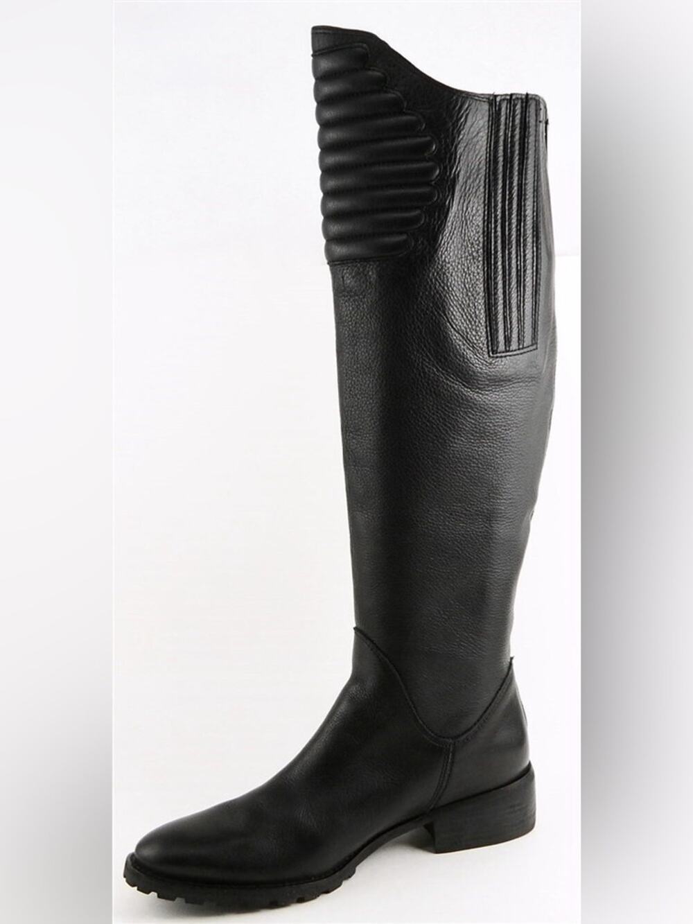 KENNETH COLE Exclusive THINK UR TOUGH Black Leather Boots 8.5